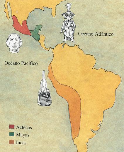 Aztec Mayan Map