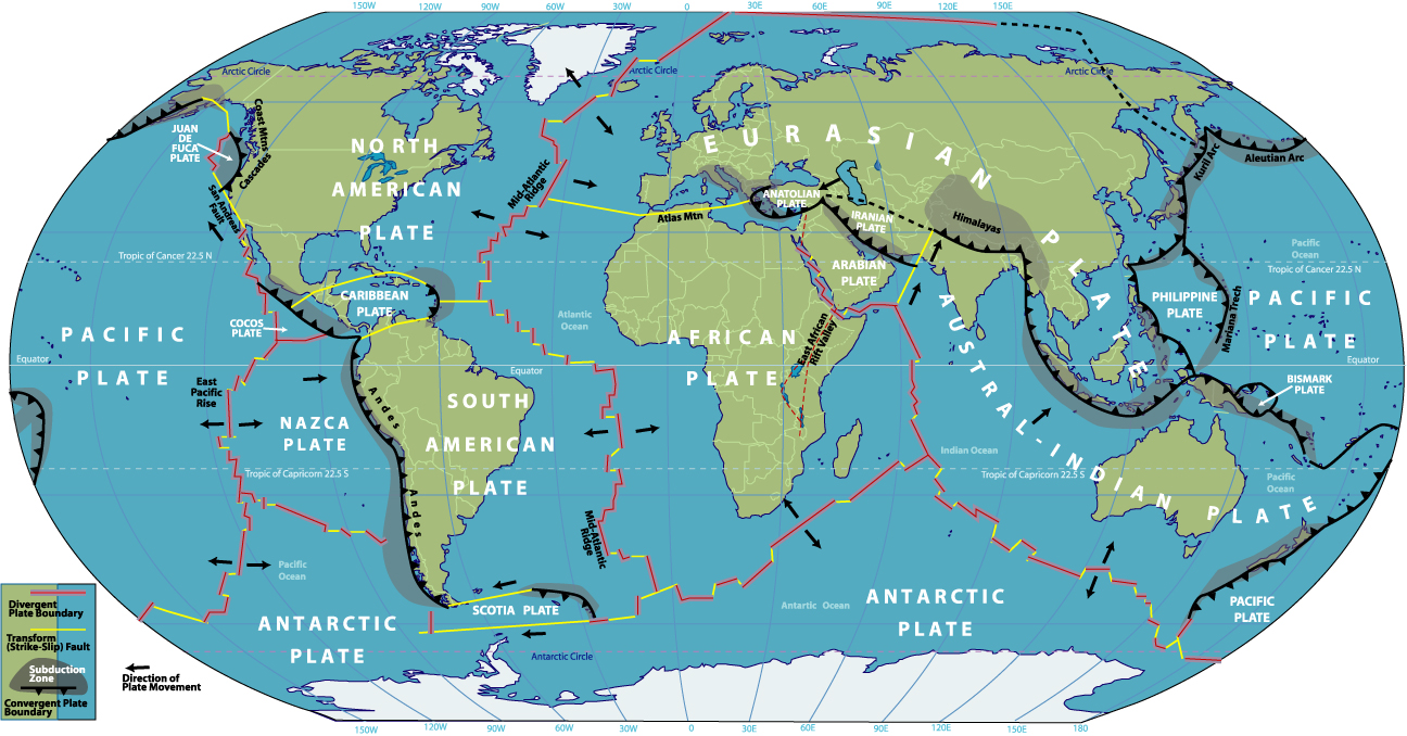 Worlds Tectonic Plates