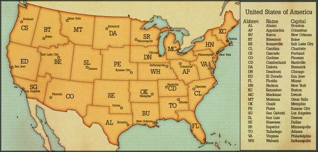 USA: States and Capitals